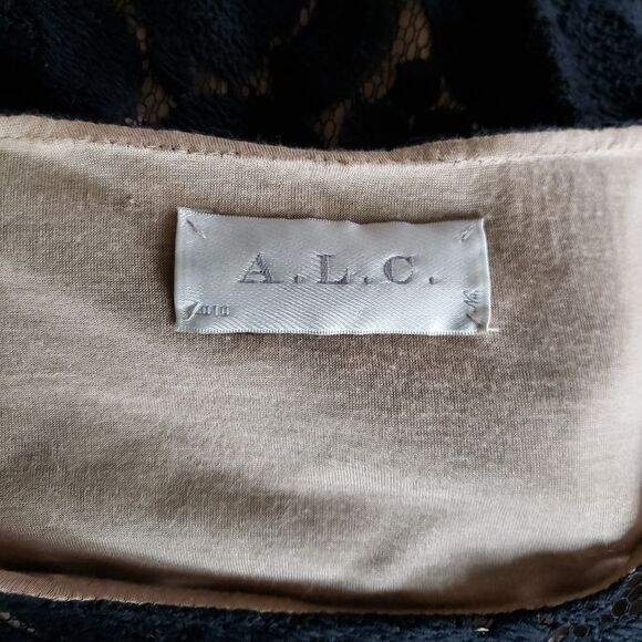 A.L.C Lace Pattern Long Sleeve Mini Dress - Picture 10 of 13